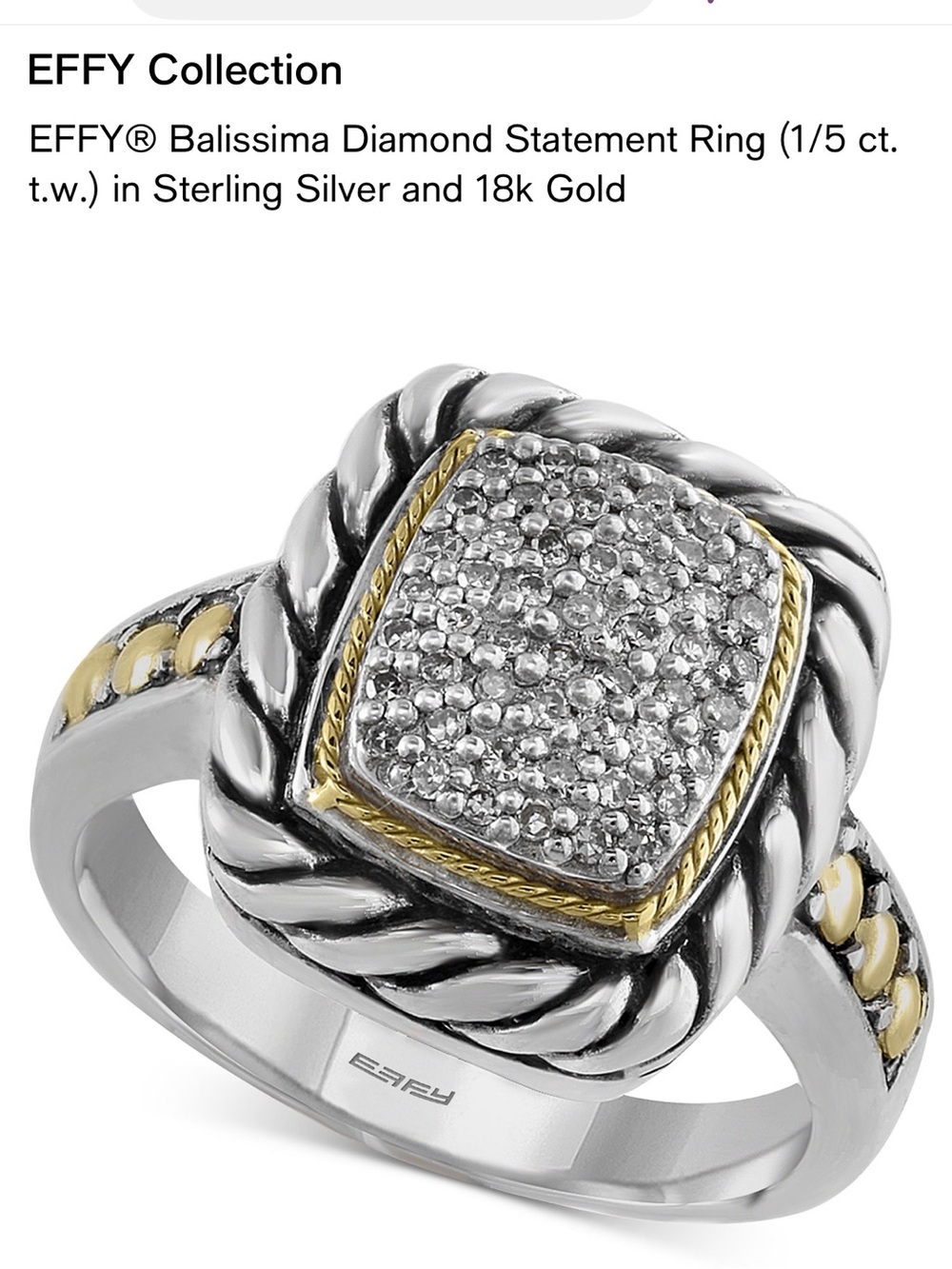 Effy Colleection Effy Ballissima Diamond Statement Ring
